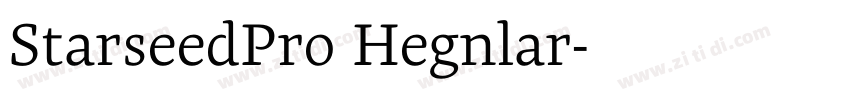StarseedPro Regular字体转换 StarseedPro Regular字体转换